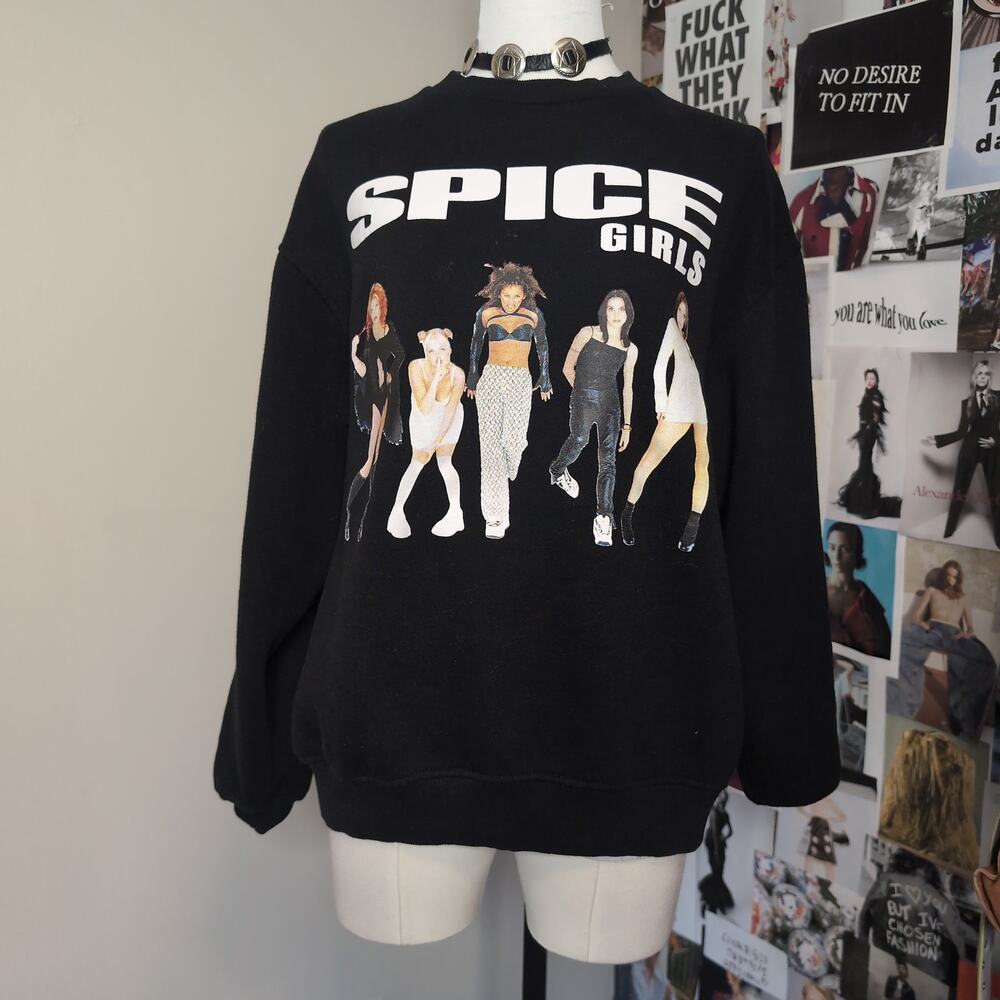 Graphic Crewneck Sweatshirt Spice Girls Print